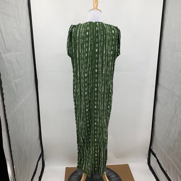Porridge Dress Womens XS Extra Small Green Vanya Slit V Neck Maxi Anthropologie - Picture 6 of 14
